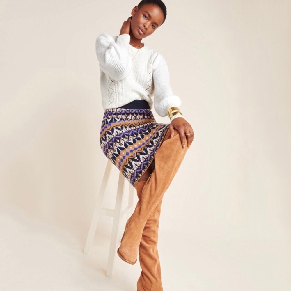 Anthropologie MP Saoirse Sweater Midi Pencil Skirt